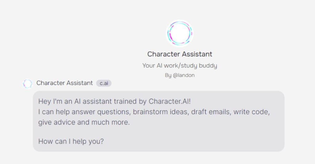 Character Assistant