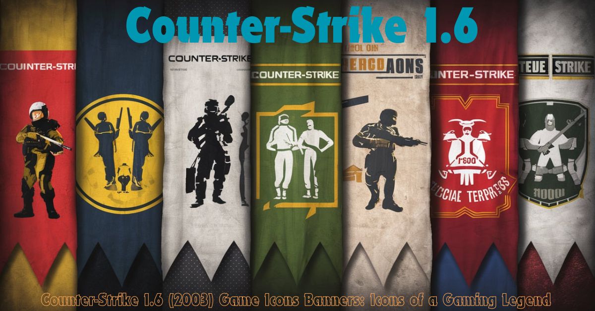 Counter-Strike 1.6 (2003) Game Icons Banners: Icons of a Gaming Legend