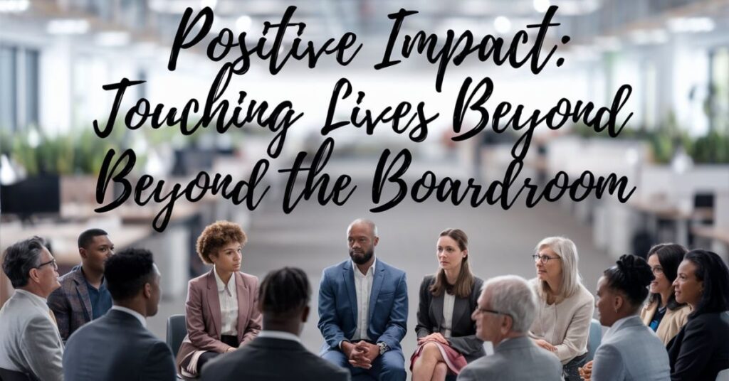 Positive Impact: Touching Lives Beyond the Boardroom